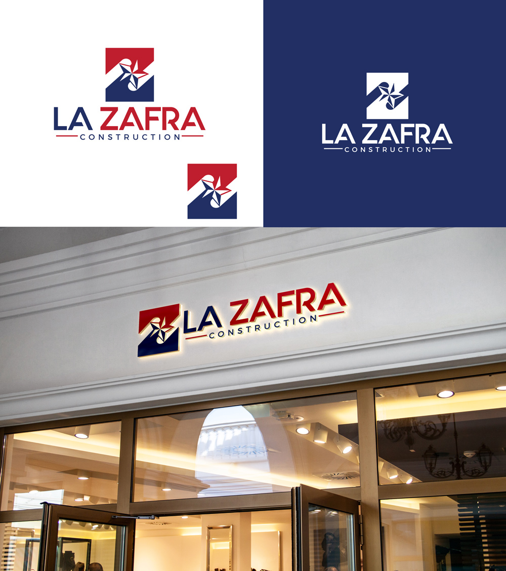 Logo Design by RA-bica for La Zafra Construction | Design #33376991