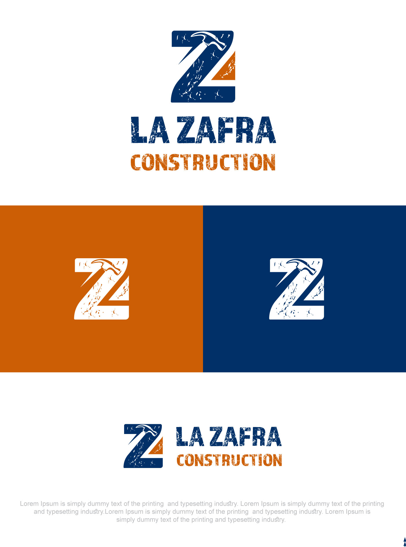 Logo Design by Graphic4489 for La Zafra Construction | Design #33399583