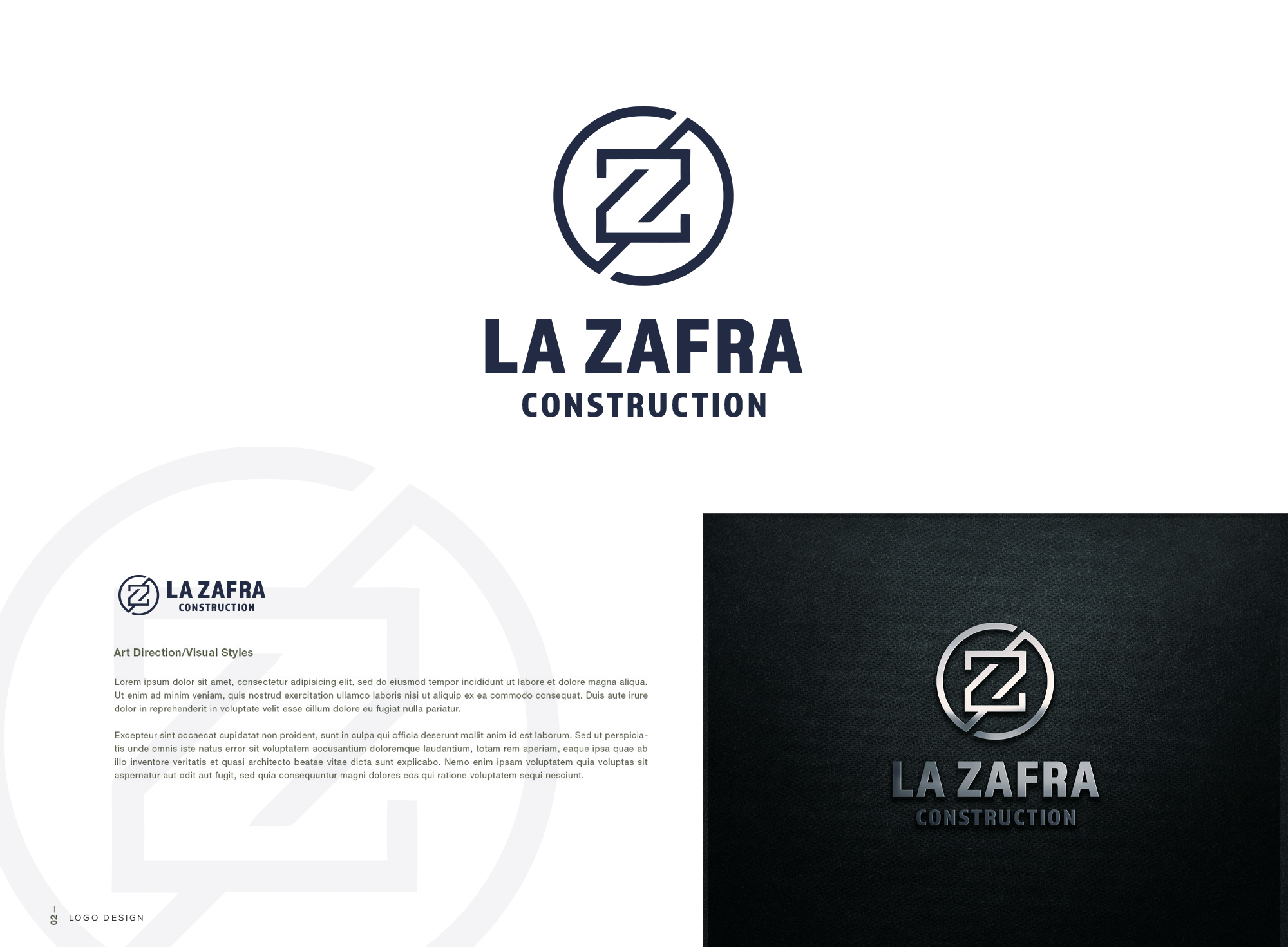 Logo-Design von Manisha Muna für La Zafra Construction | Design #33413862
