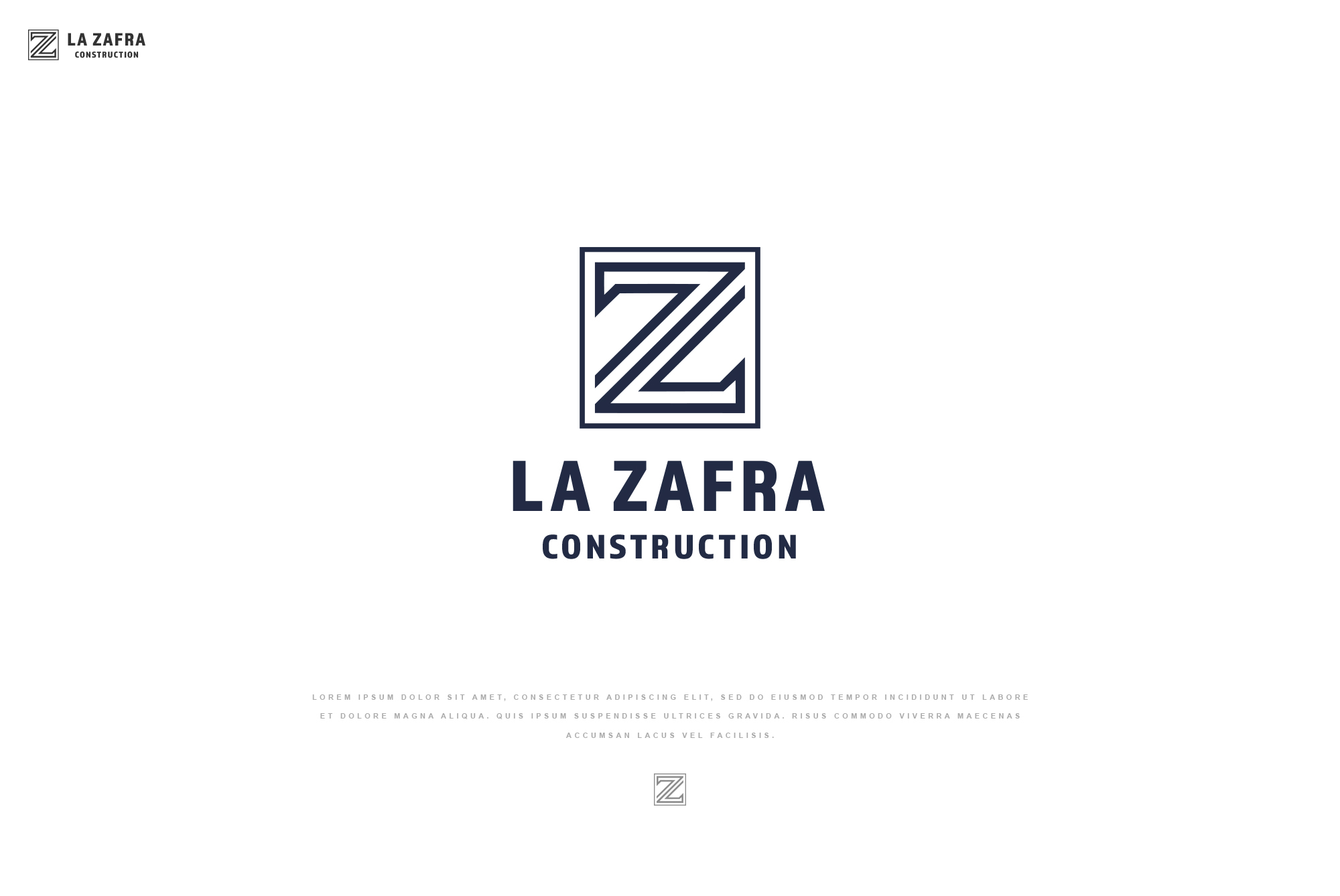 Logo-Design von Manisha Muna für La Zafra Construction | Design #33413879