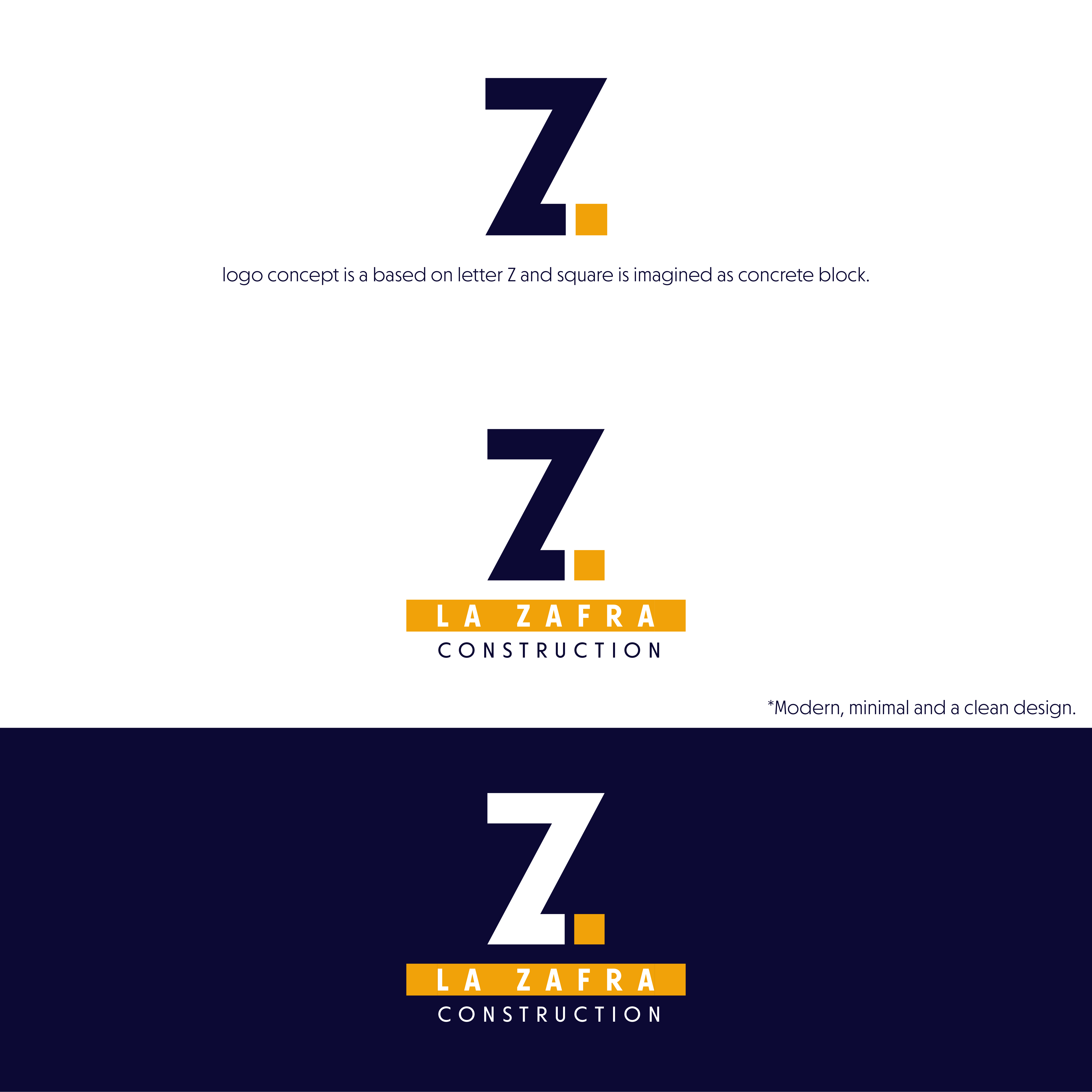 Logo Design by Echelon for La Zafra Construction | Design #33376844