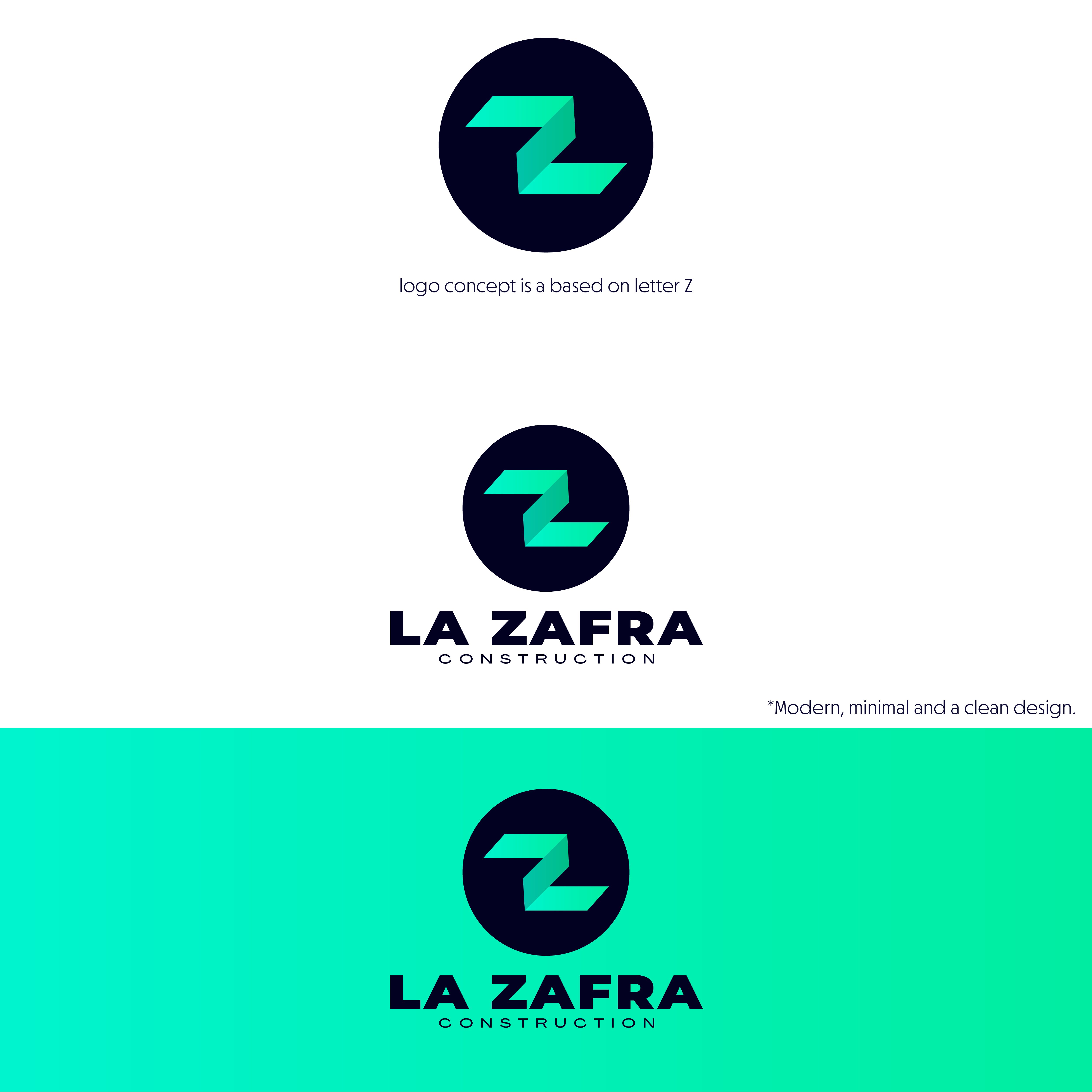 Logo Design by Echelon for La Zafra Construction | Design #33377170