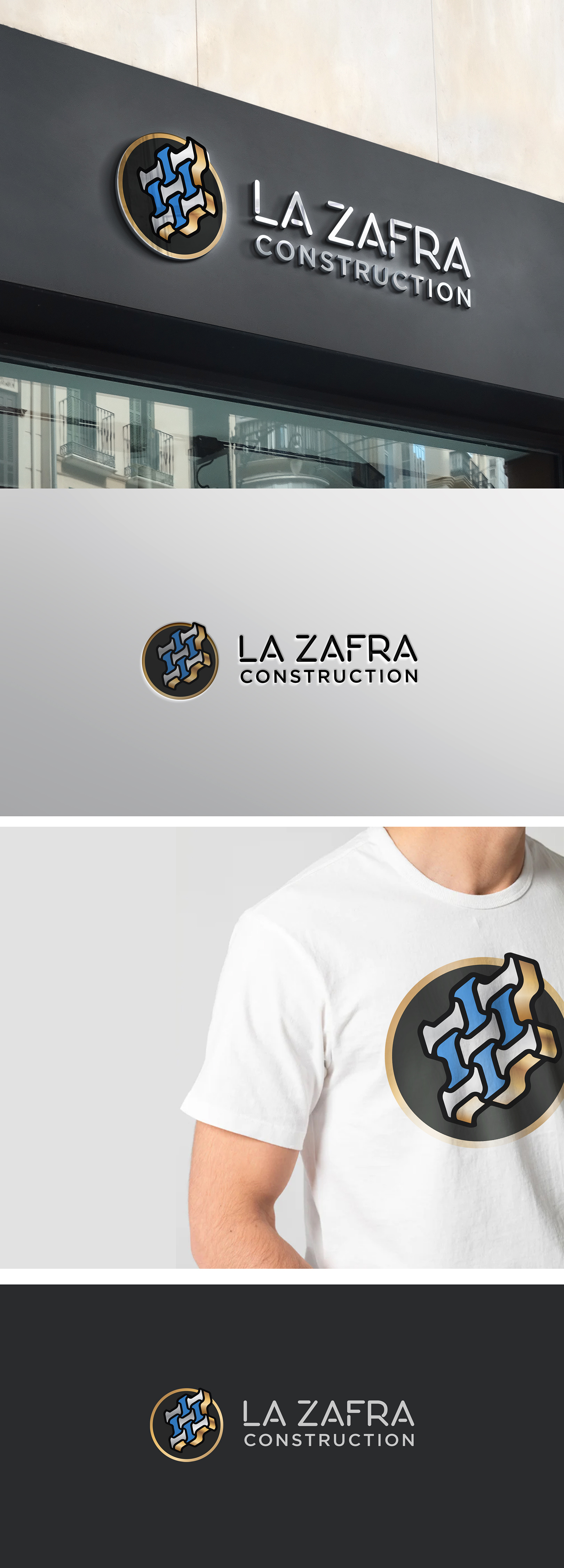 Logo Design by COLOURS BRANDING for La Zafra Construction | Design #33397368
