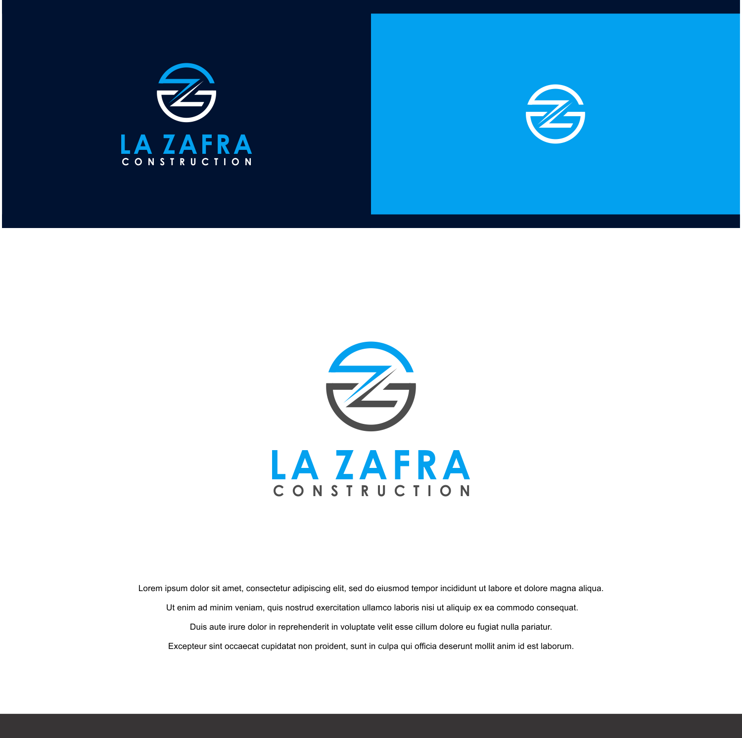 Logo Design by abidzar for La Zafra Construction | Design #33378528
