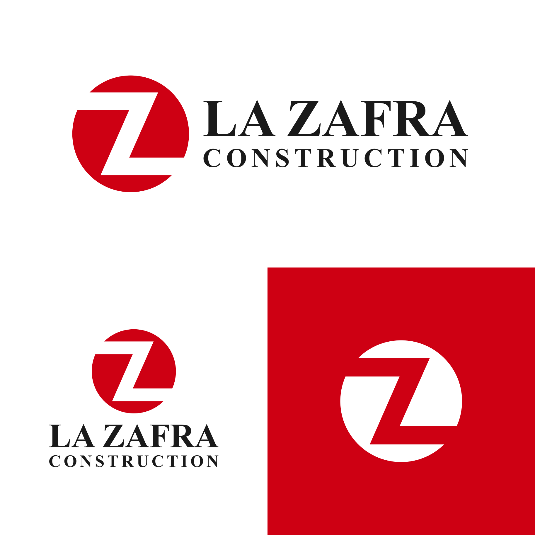 Logo Design by mamey design for La Zafra Construction | Design #33377652