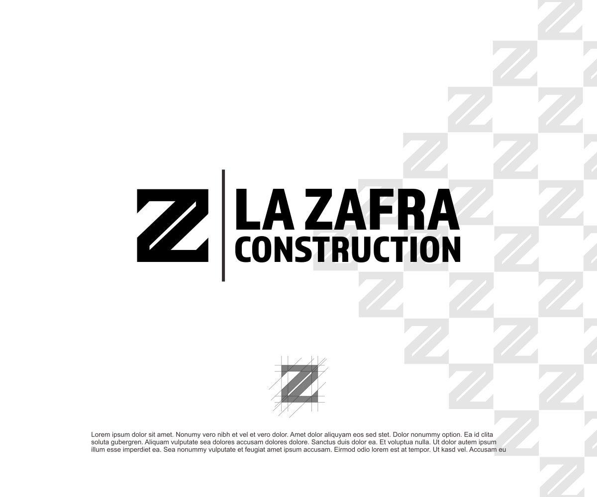 Logo Design by rastf2day for La Zafra Construction | Design #33429798