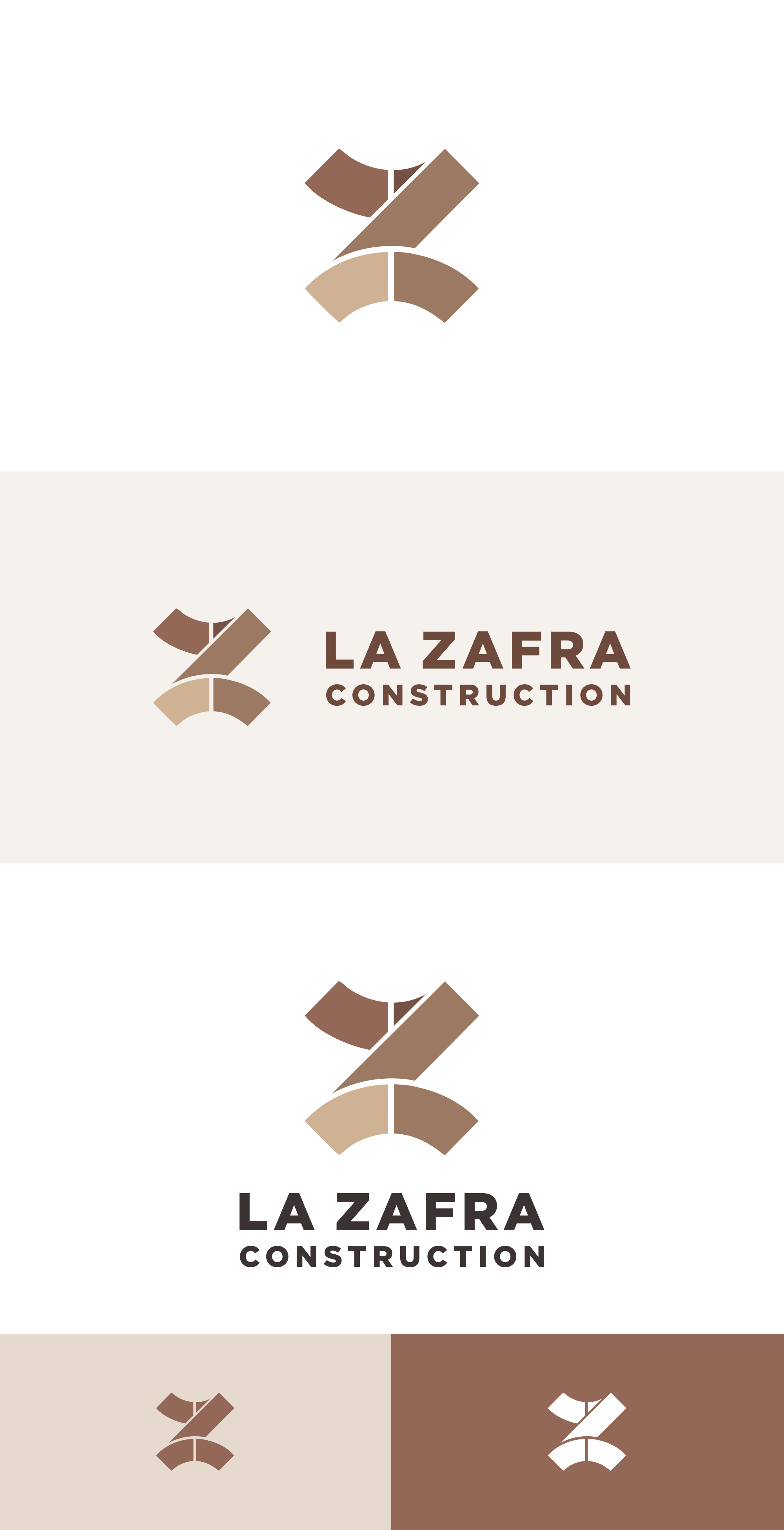 Logo Design by Silverfox Studio for La Zafra Construction | Design #33409778