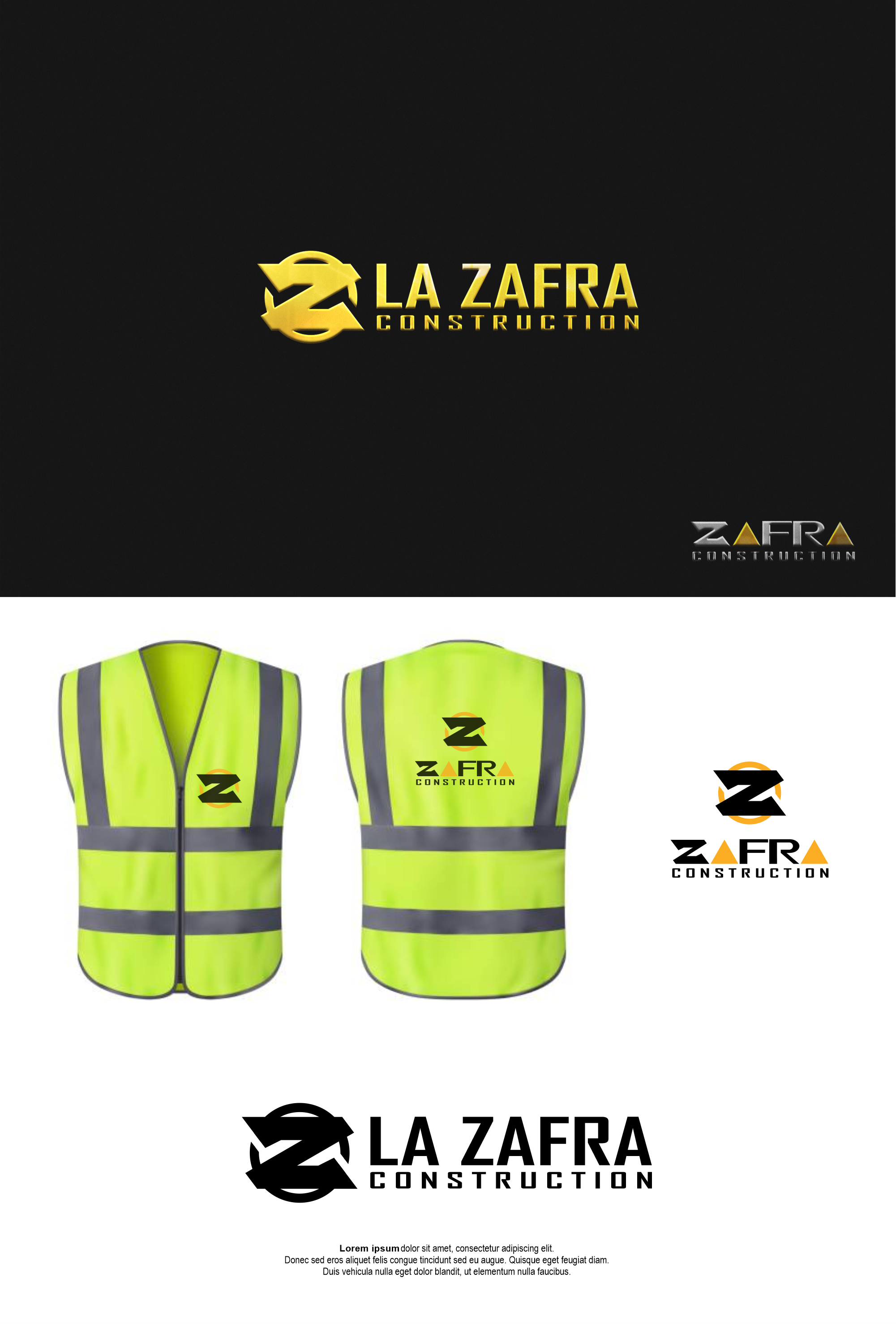 Diseño de Logo por R5 Designer para La Zafra Construction | Diseño #33380029