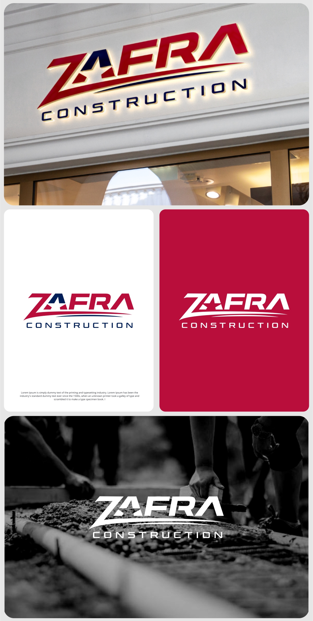 Logo Design by JesPixel for La Zafra Construction | Design #33379833