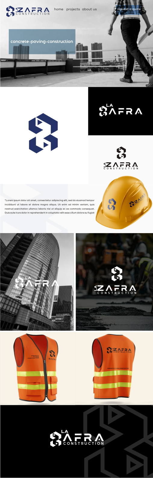 Logo Design by gray mind for La Zafra Construction | Design #33384059