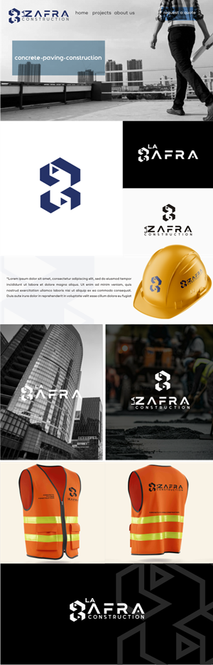 Logo Design by gray mind for La Zafra Construction | Design: #33384059