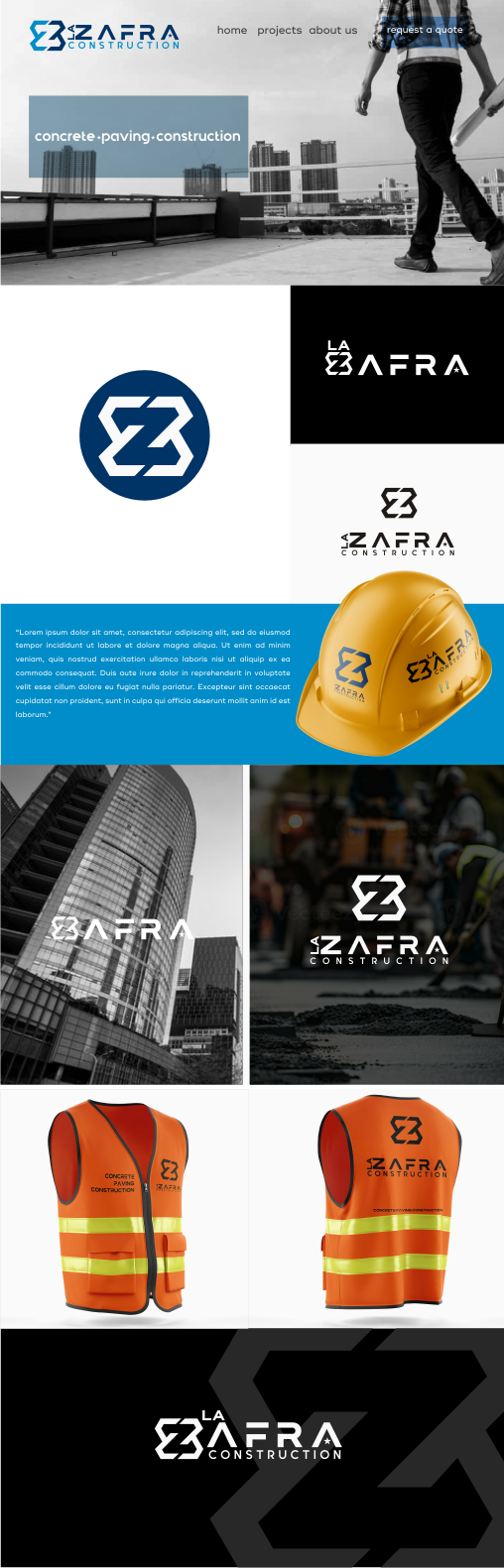 Logo Design by gray mind for La Zafra Construction | Design #33413910