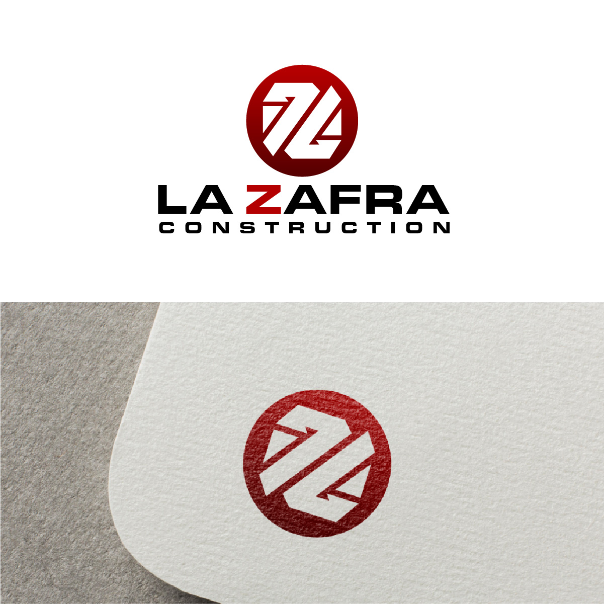 Logo Design by fly  design for La Zafra Construction | Design #33374032