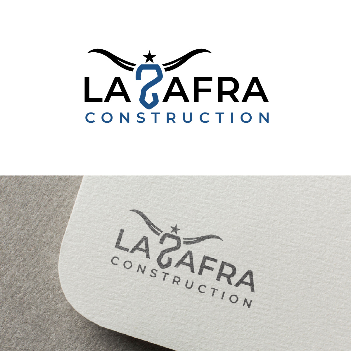 Diseño de Logo por fly  design para La Zafra Construction | Diseño #33374033