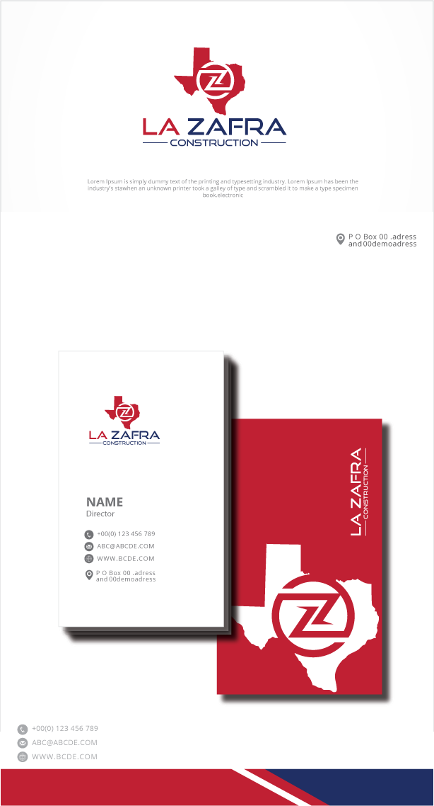 Logo Design by zebronicgraphic for La Zafra Construction | Design #33375284