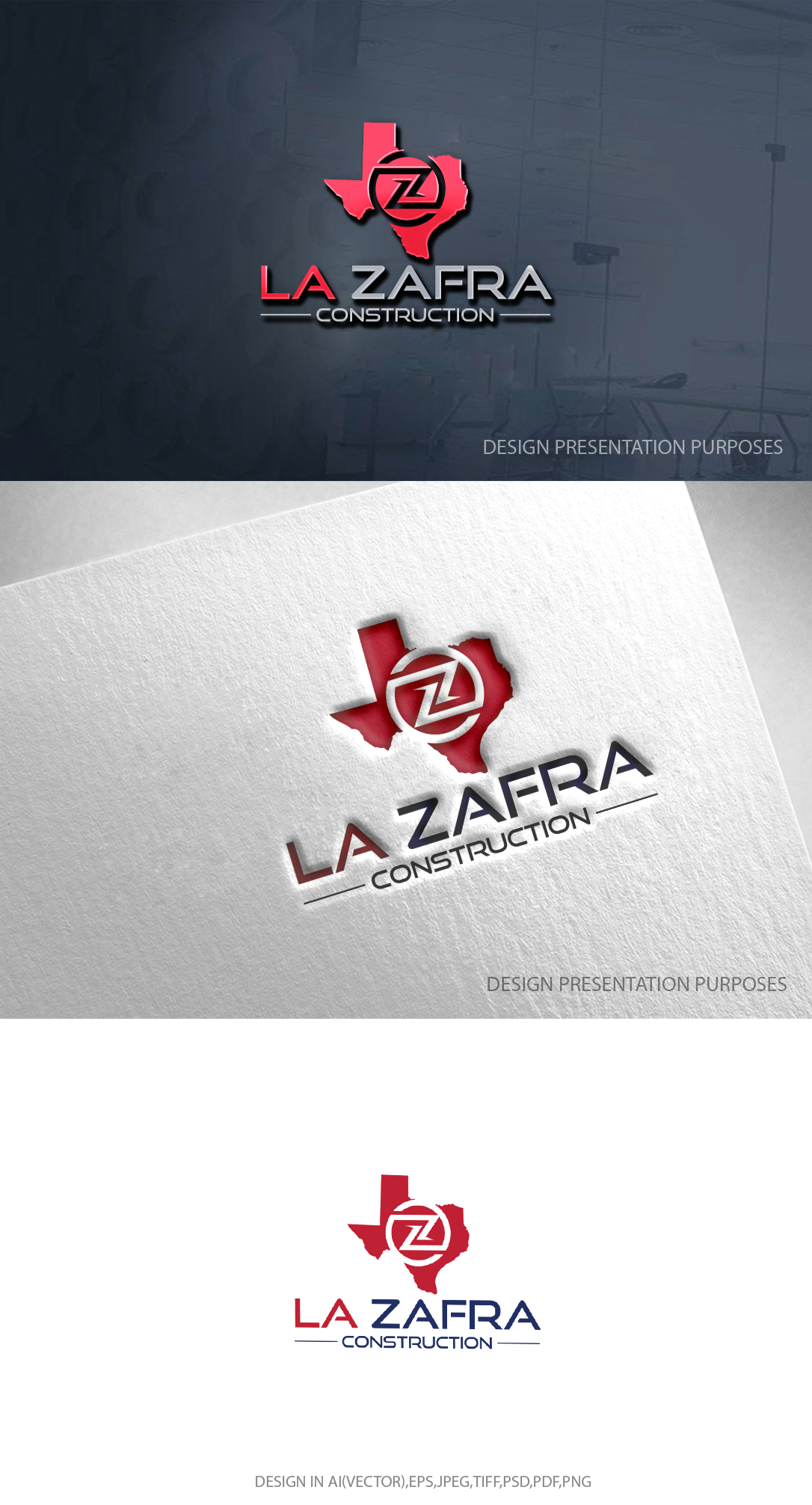Logo Design by zebronicgraphic for La Zafra Construction | Design #33375285