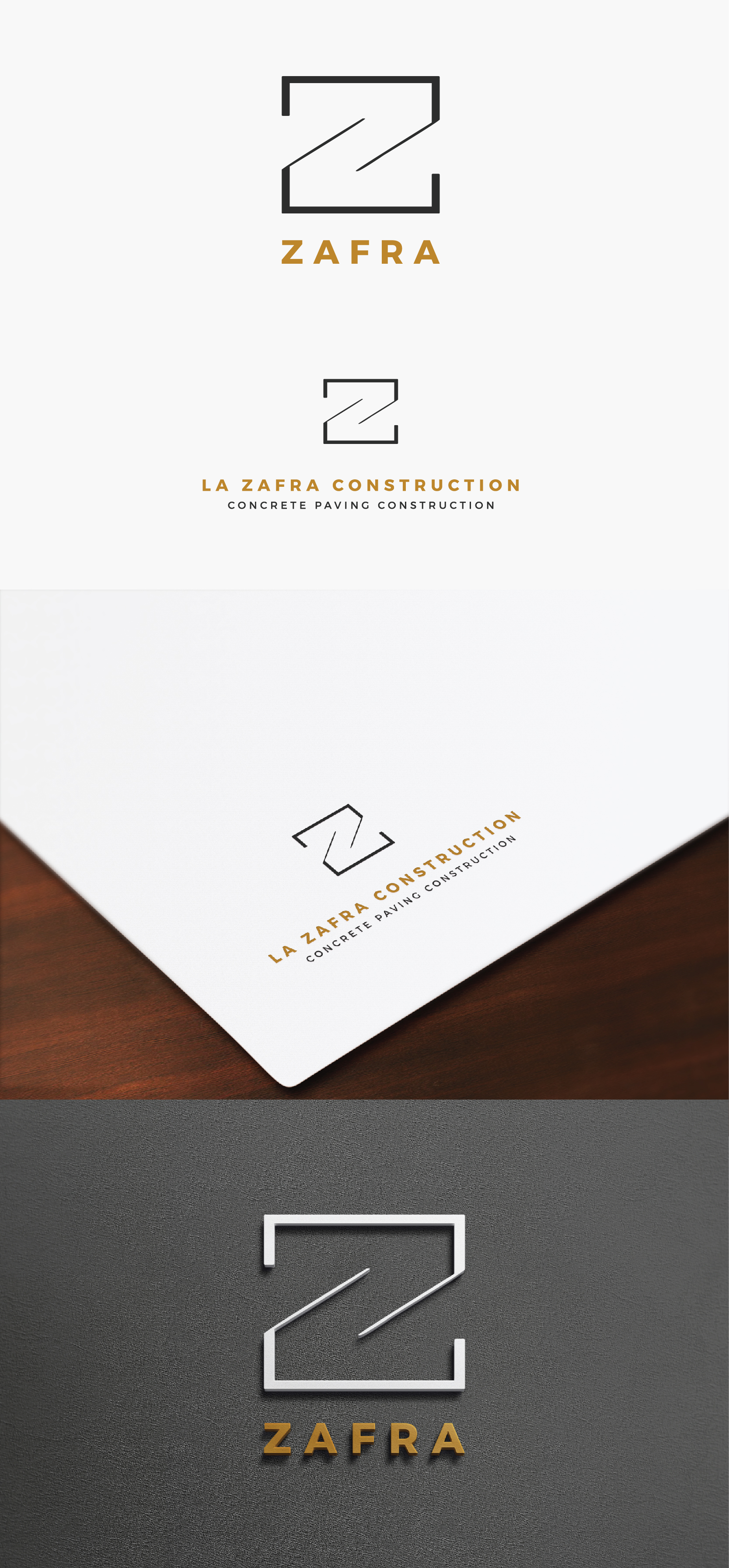 Logo Design by IMilenovic for La Zafra Construction | Design #33372623