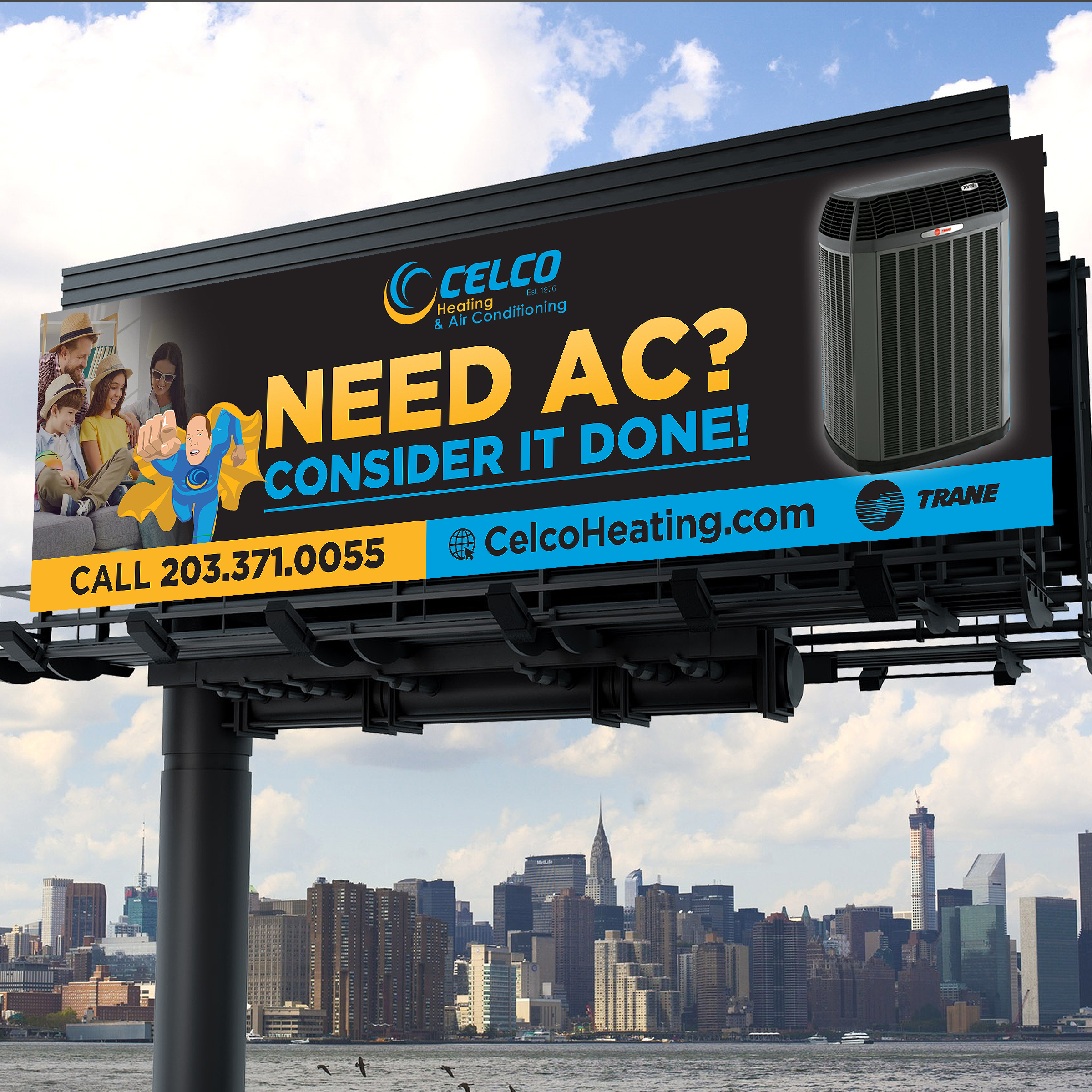 Diseño de Cartelera por Designers Hub para Celco Heating and AC | Diseño #33397694