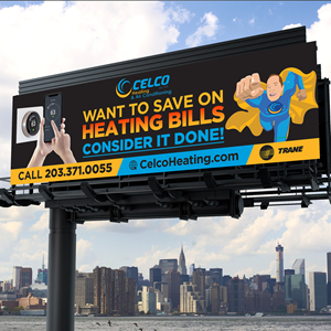 Billboard Design by Designers Hub for Celco Heating and AC | Design: #33398497