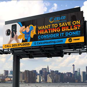 Billboard Design by Designers Hub for Celco Heating and AC | Design: #33398816