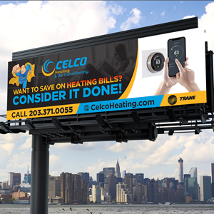 Billboard Design by Designers Hub for Celco Heating and AC | Design: #33404864