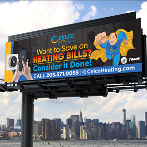 Billboard Design by Designers Hub for Celco Heating and AC | Design: #33405900