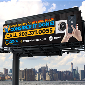Billboard Design by Designers Hub for Celco Heating and AC | Design: #33412629