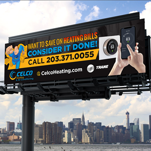 Billboard Design by Designers Hub for Celco Heating and AC | Design: #33412979