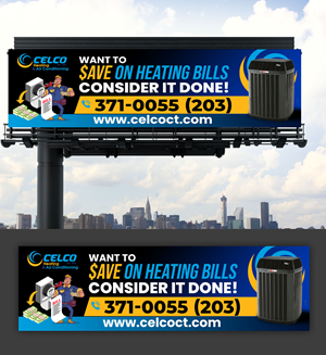 Billboard Design by debdesign for Celco Heating and AC | Design: #33379942