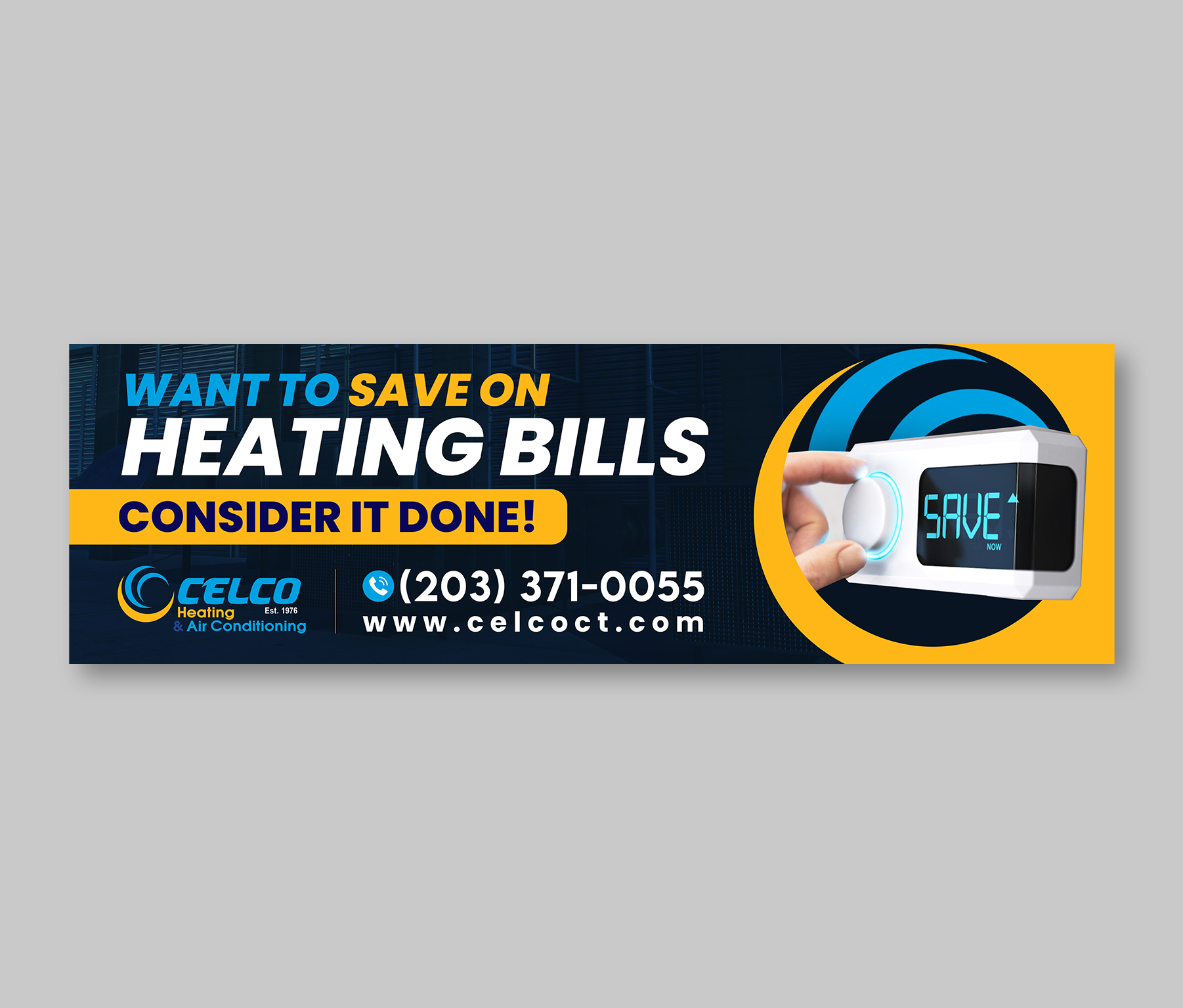 Billboard Design by debdesign for Celco Heating and AC | Design #33385232