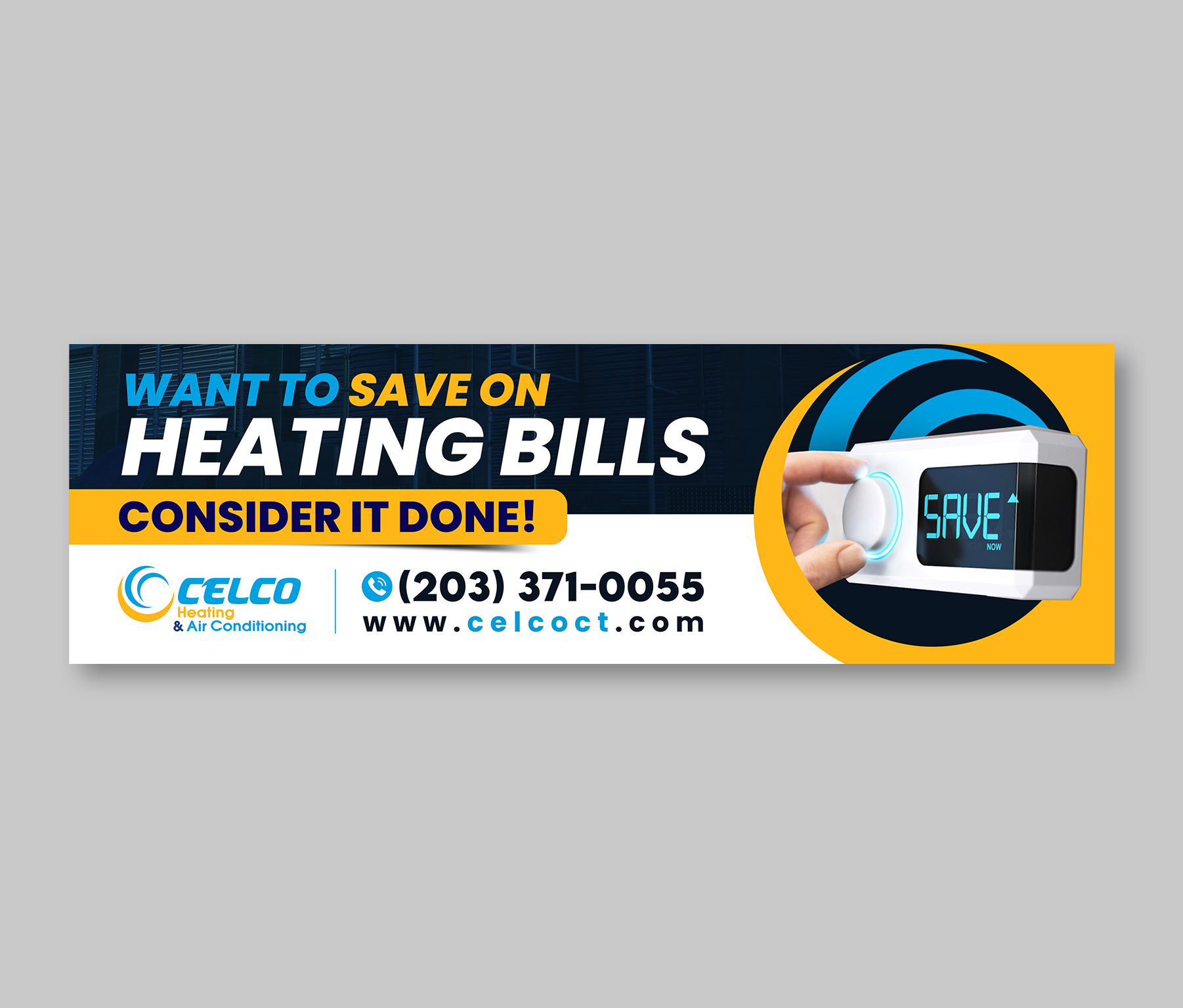 Billboard Design by debdesign for Celco Heating and AC | Design #33385233