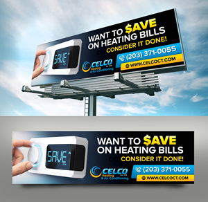 Billboard Design by rkailas for Celco Heating and AC | Design: #33401675