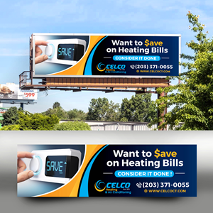 Billboard Design by rkailas for Celco Heating and AC | Design: #33409571