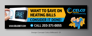 Billboard Design by D Creative for Celco Heating and AC | Design #33387924