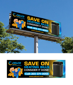Billboard Design by ARTOGRAPHY for Celco Heating and AC | Design #33376533