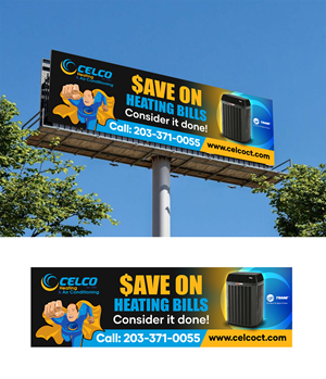 Billboard Design by ARTOGRAPHY for Celco Heating and AC | Design: #33376534