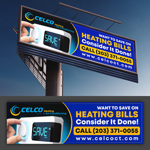 Billboard Design by Graphic Gallery for Celco Heating and AC | Design: #33409559