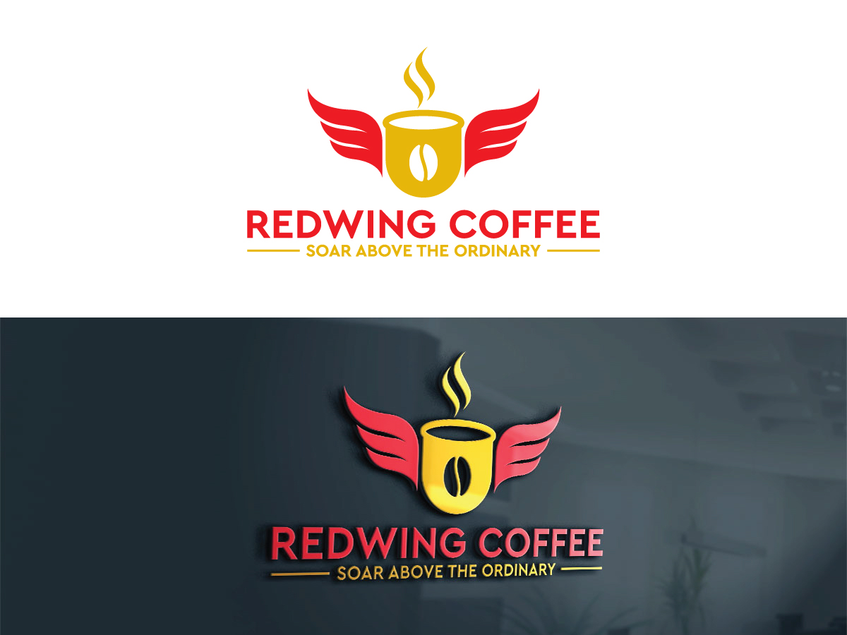 Logo Design by 439 Creations for Redwing Coffee  | Design #33373316