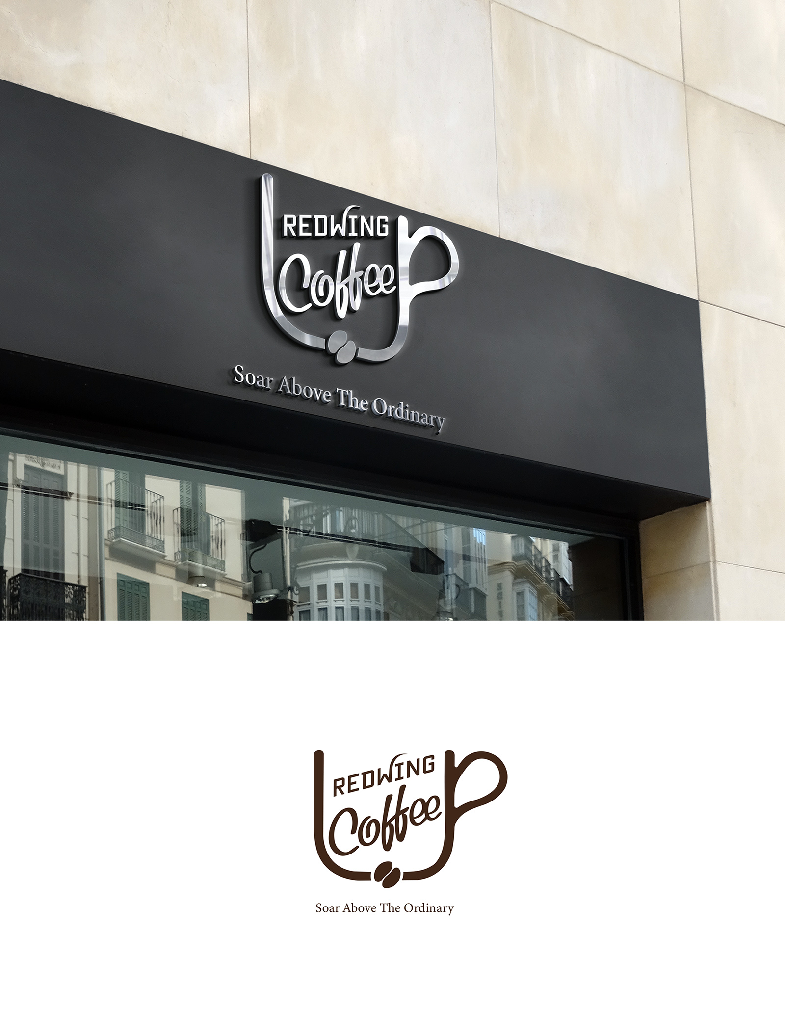 Logo Design by Result Design for Redwing Coffee  | Design #33392740