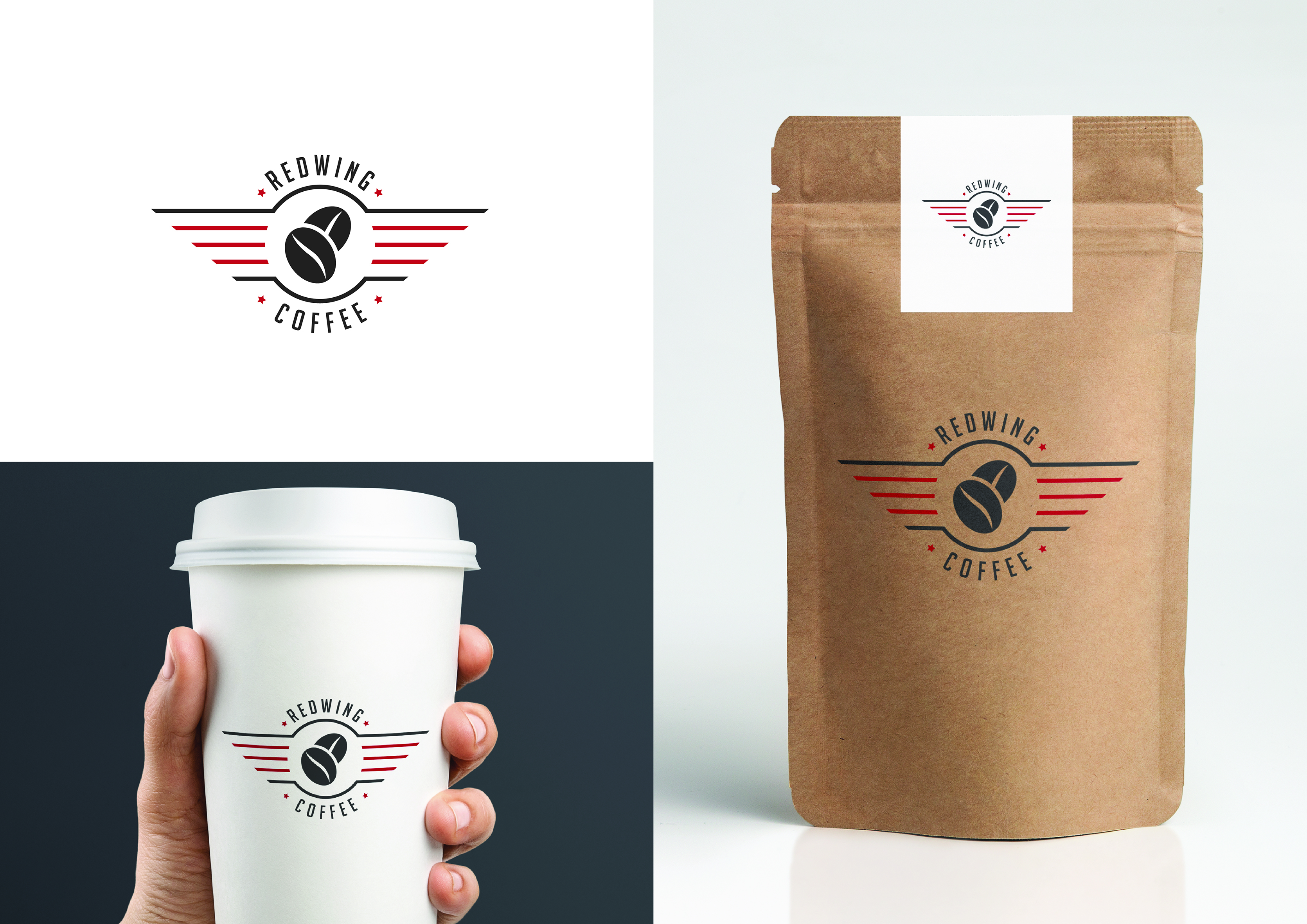 Logo-Design von The Marble Peach für Redwing Coffee  | Design #33382174
