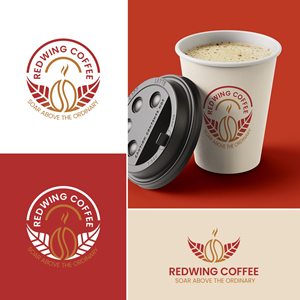 Logo Design by Regh Element for Redwing Coffee  | Design: #33382975