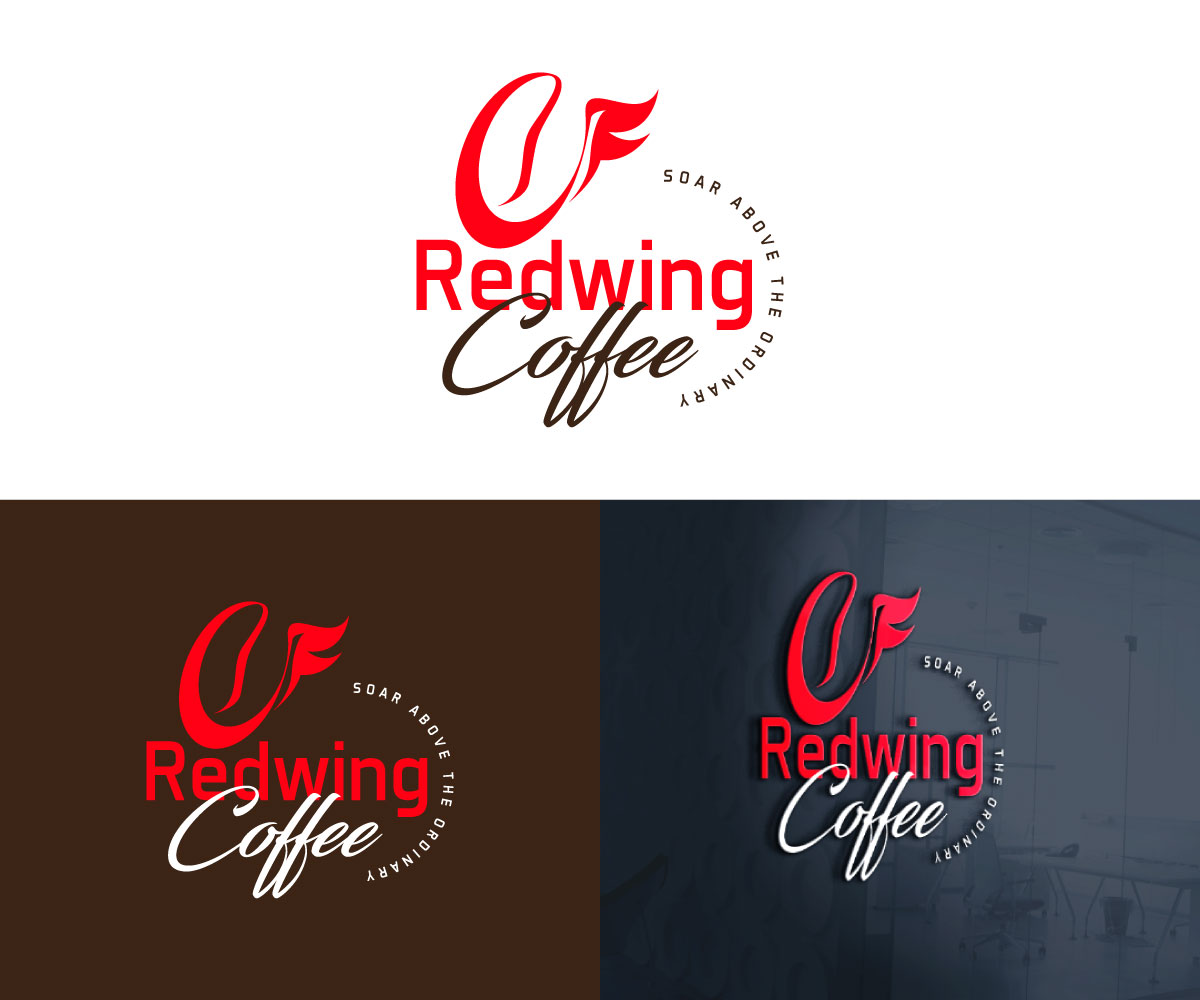 Logo Design by Ansh Design for Redwing Coffee  | Design #33375682