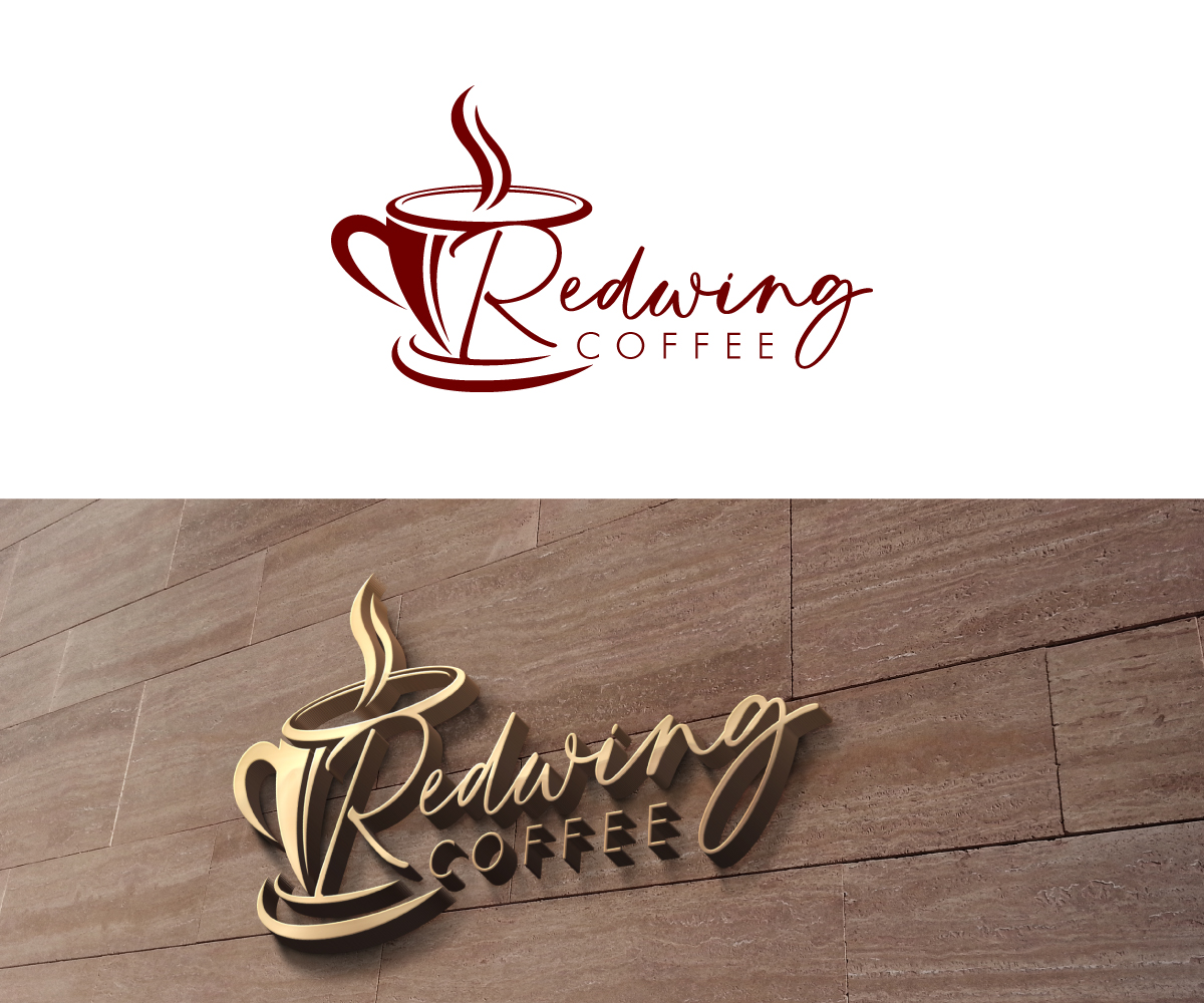 Logo Design by Ansh Design for Redwing Coffee  | Design #33375683