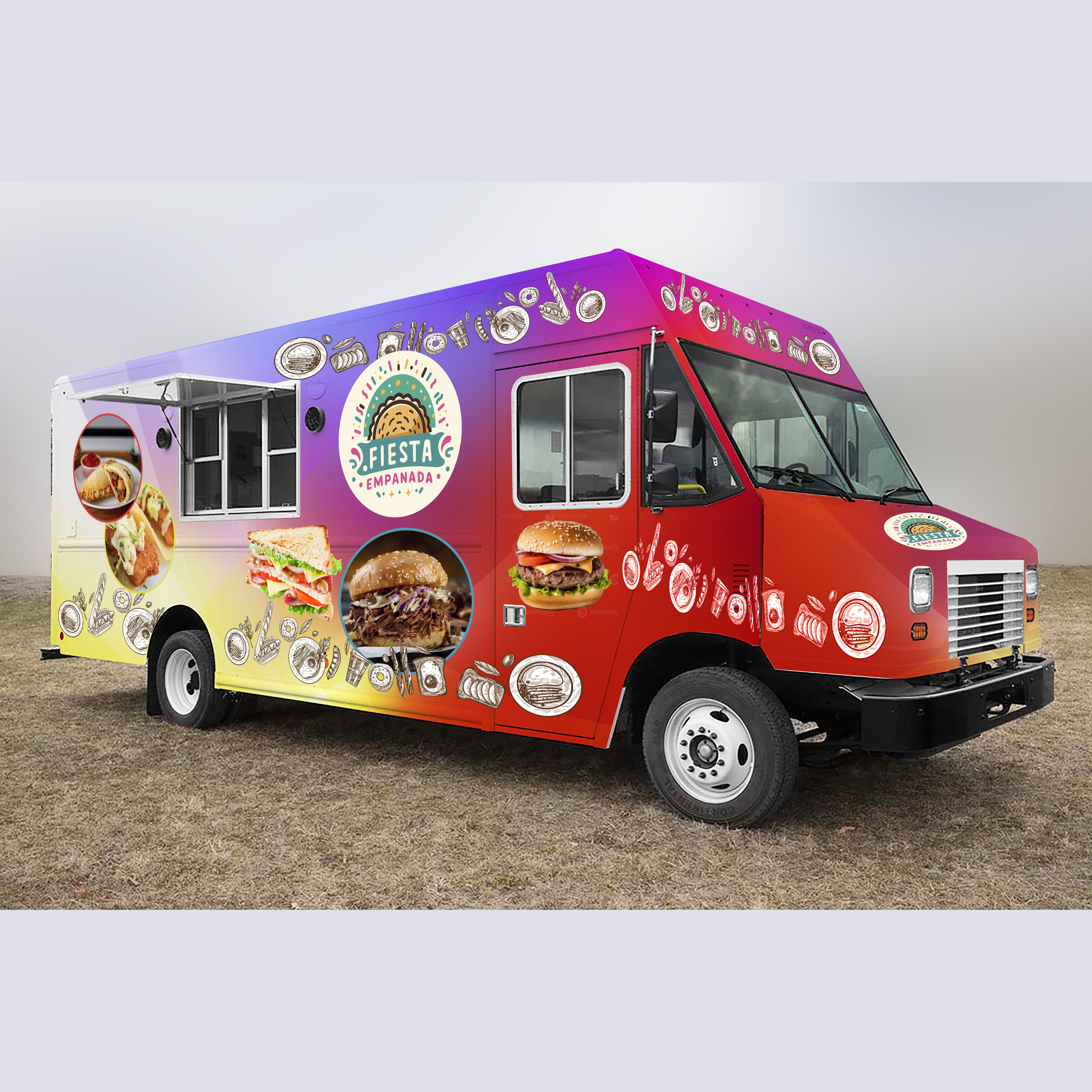 Car Wrap Design by aicreativeman for Fiesta Empanada | Design #33380477