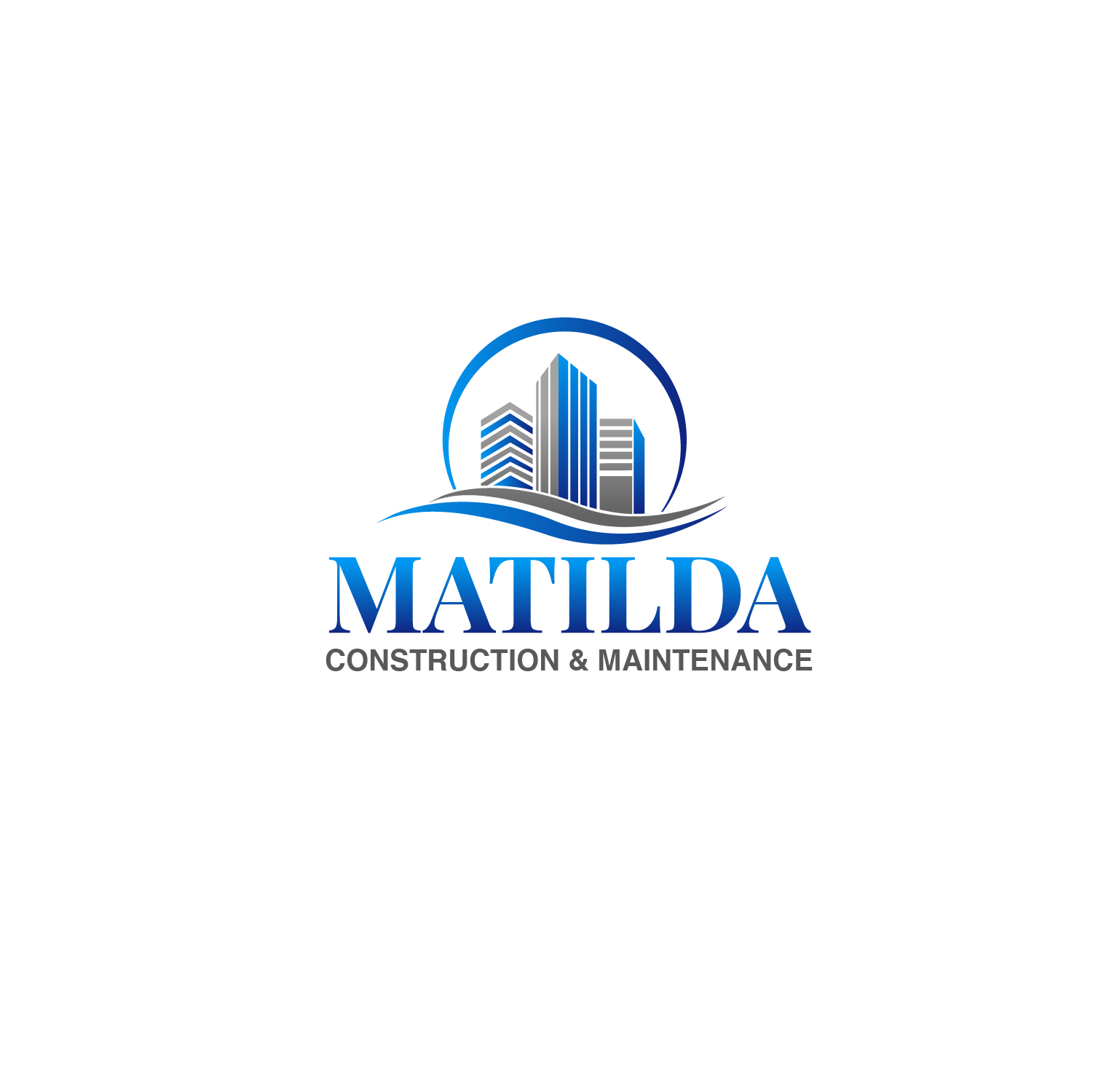 Logo Design by Bullseye Pixel for Matilda Construction and Maintenance | Design #33398709