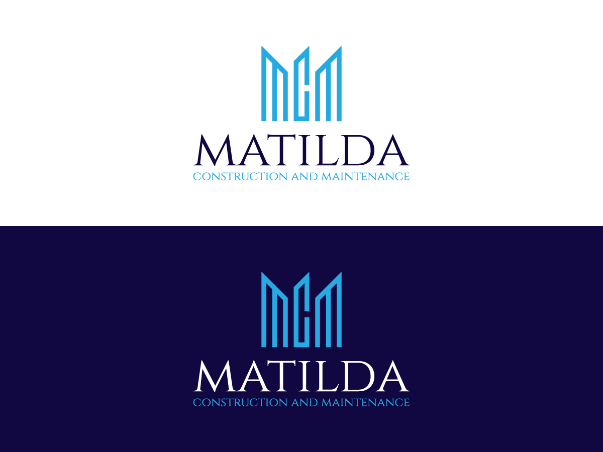 Logo Design by 439 Creations for Matilda Construction and Maintenance | Design #33372963