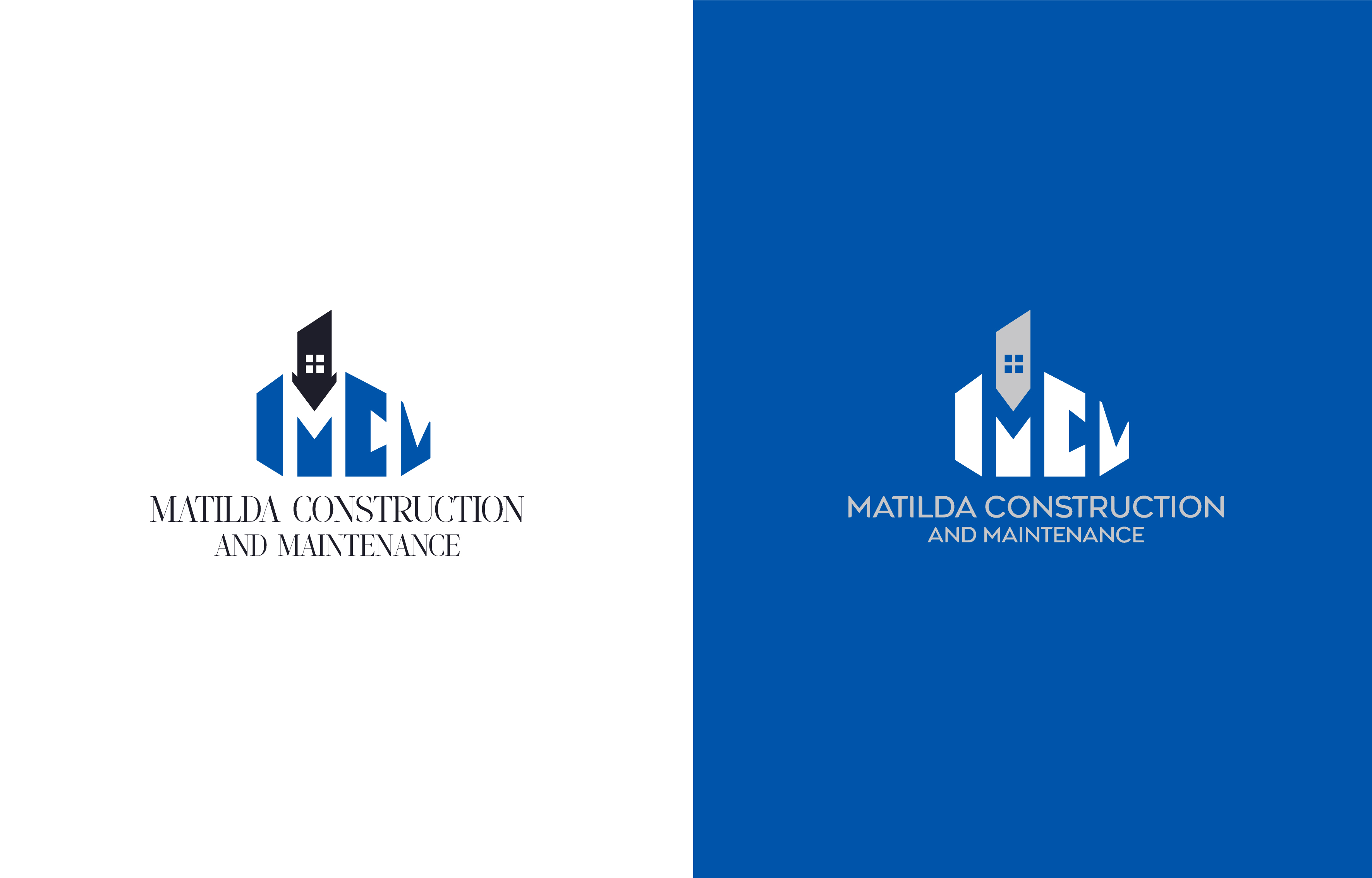 Logo Design by pmv. for Matilda Construction and Maintenance | Design #33373037