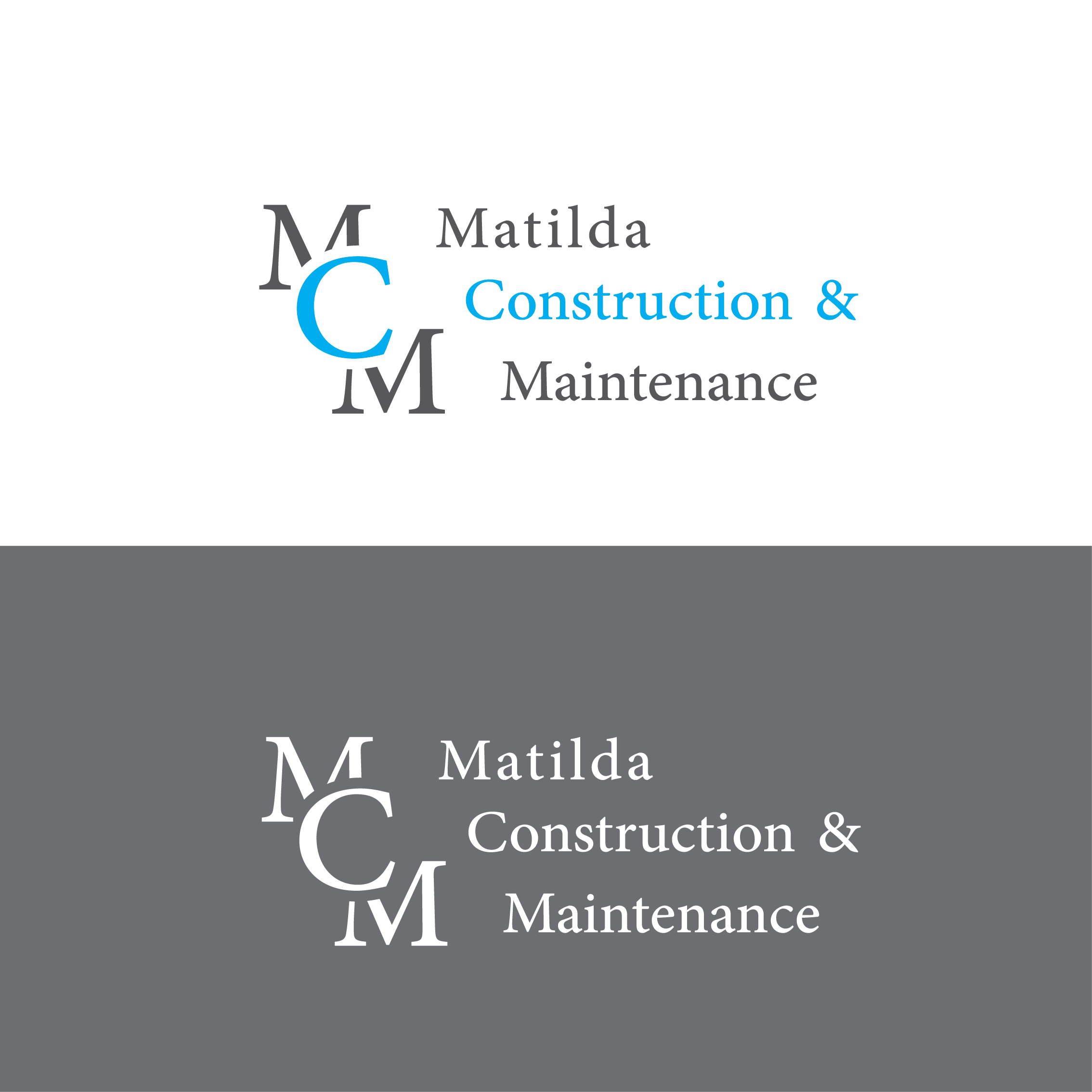 Logo Design by COR for Matilda Construction and Maintenance | Design #33373953