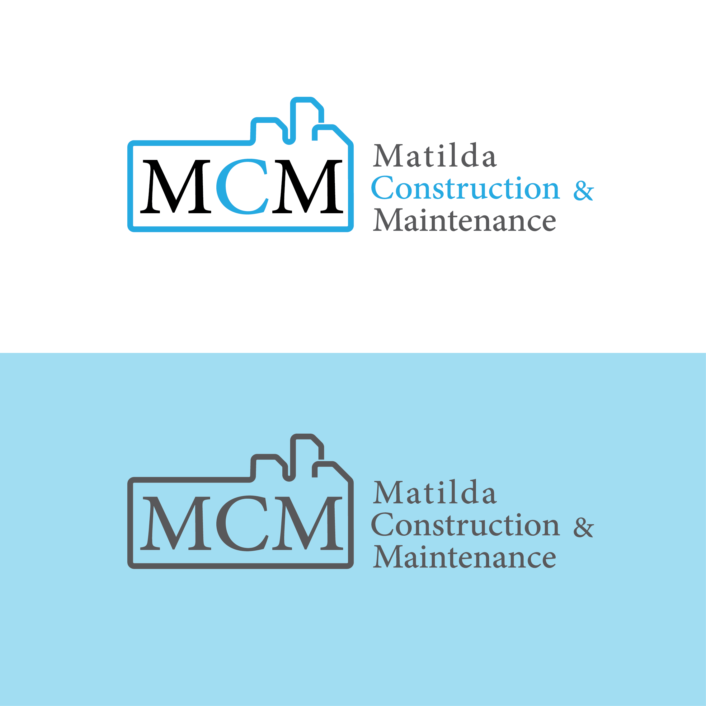 Logo Design by COR for Matilda Construction and Maintenance | Design #33374229