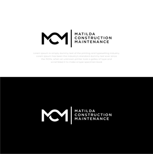 Logo Design by Barokahe guse for Matilda Construction and Maintenance | Design: #33385016